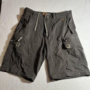 Vintage Lee USA Cargo Shorts Mens 36 High Performance Multi Pocket Outdoor Y2K